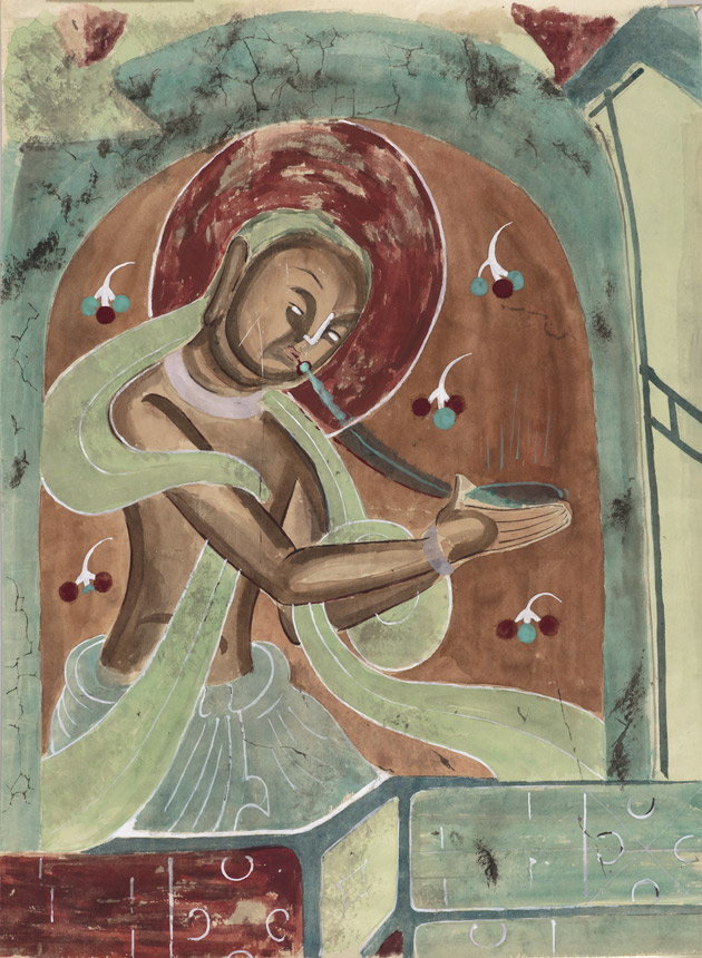 Celestial musician with flute
