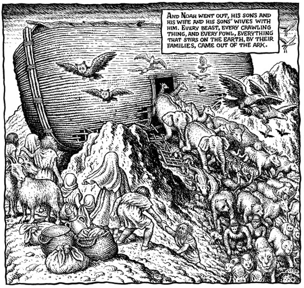 The Book of Genesis Illustrated by R. Crumb (detail), R. Crumb, 2009.