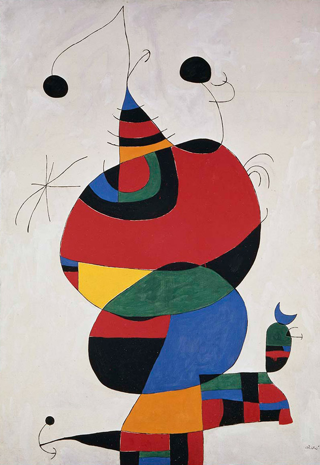 Woman, Bird and Star (Homage To Picasso)